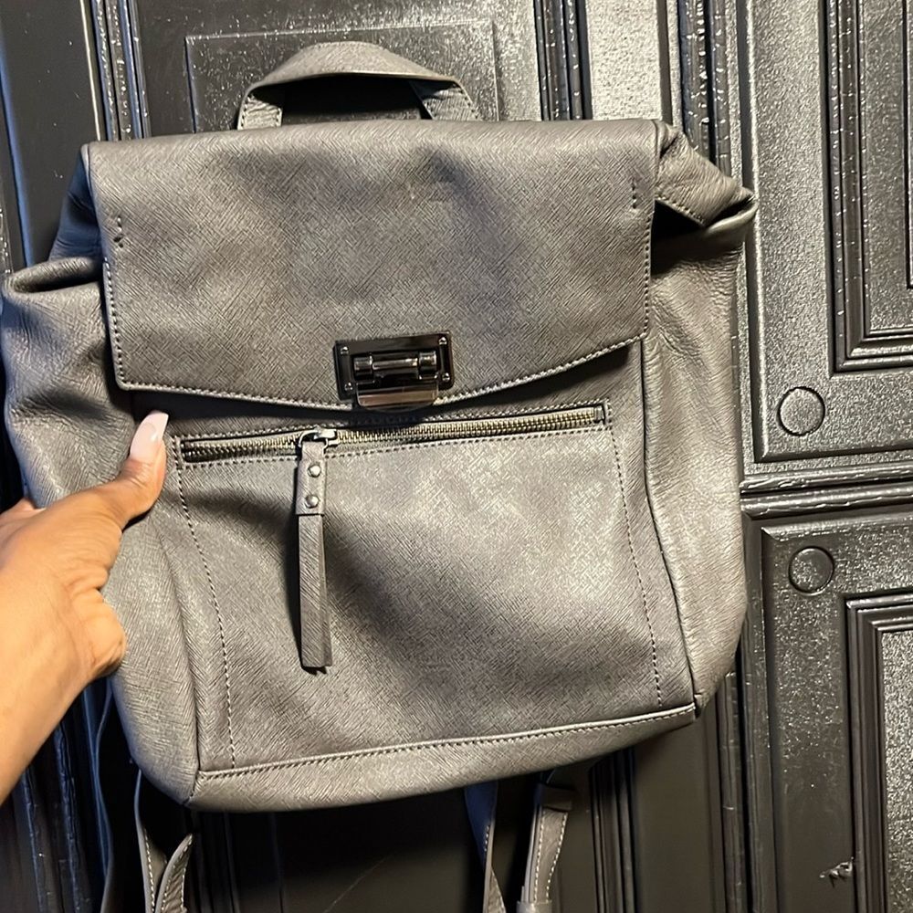Kenneth Cole New York Grey leather backpack